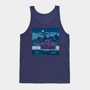 Mountain landscape van Tank Top